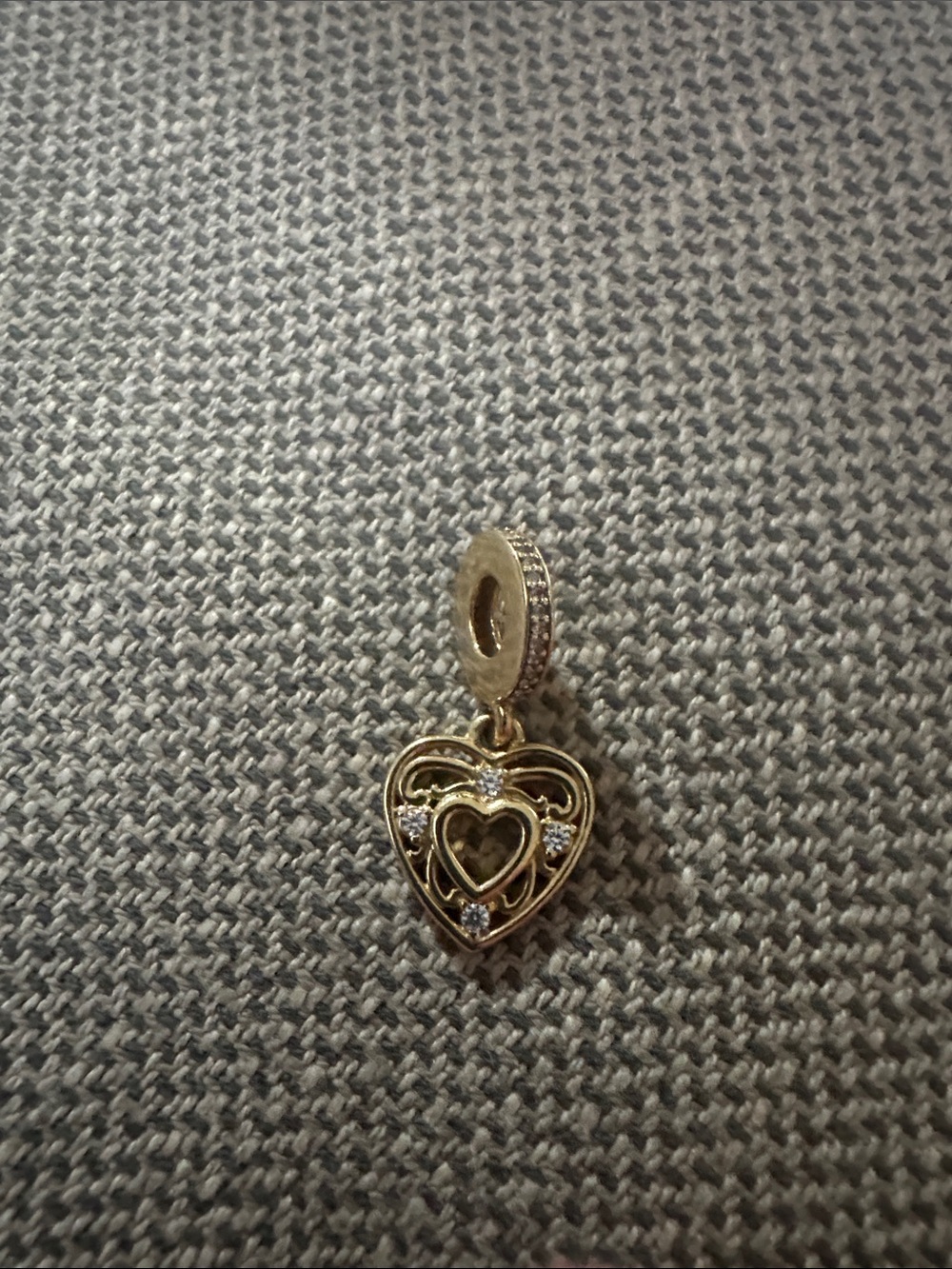 Pandora 14K Heart Dangle Charm Pendant